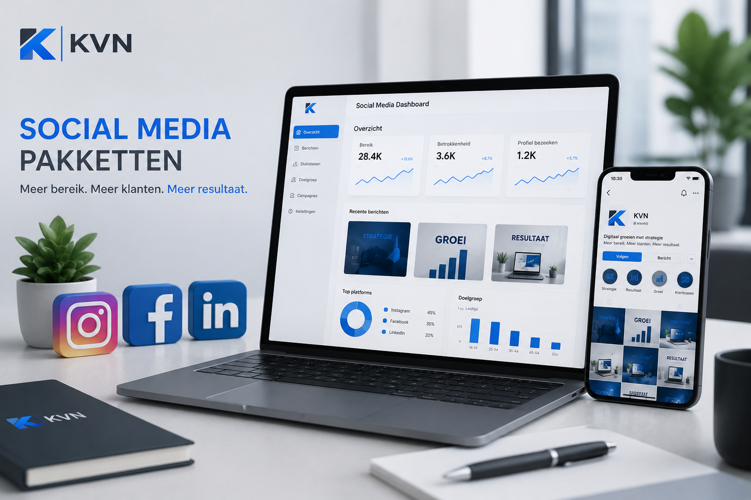 Social Media Pakket KVN
